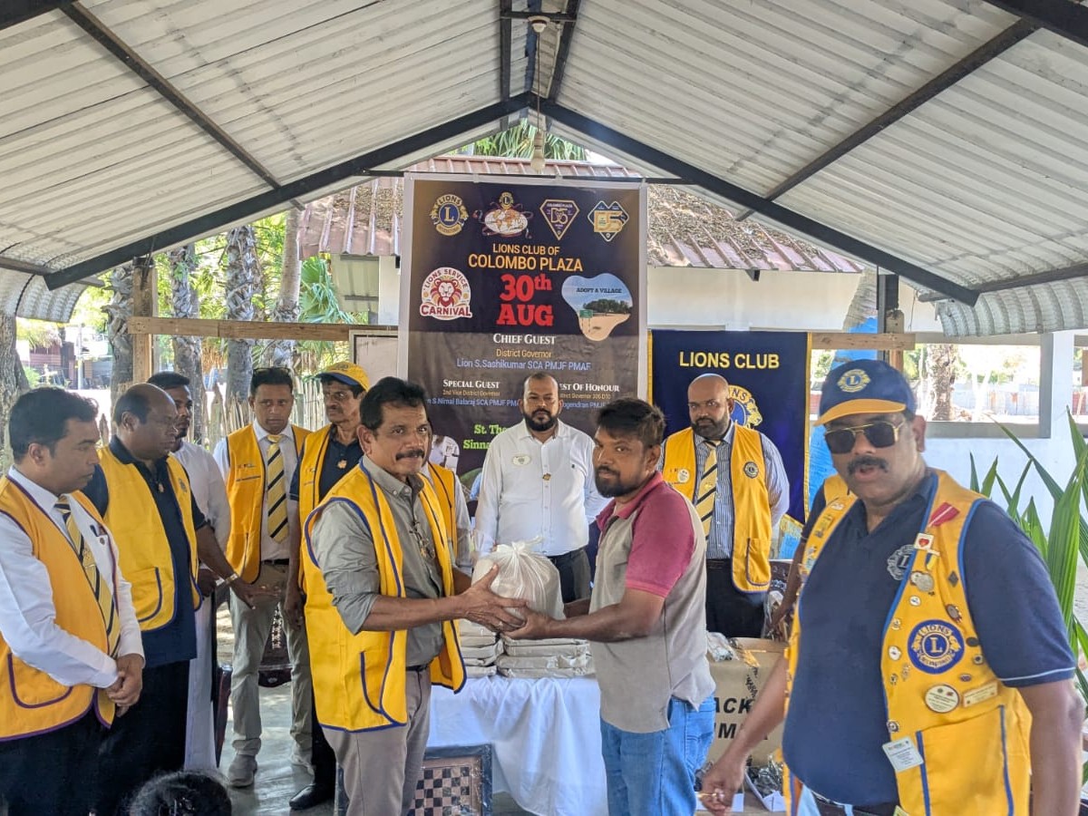 Distributing Dry Ration Packs @Service Carnival