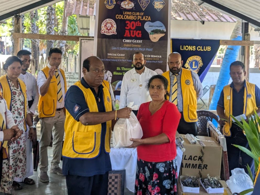 Distributing Dry Ration Packs @Service Carnival